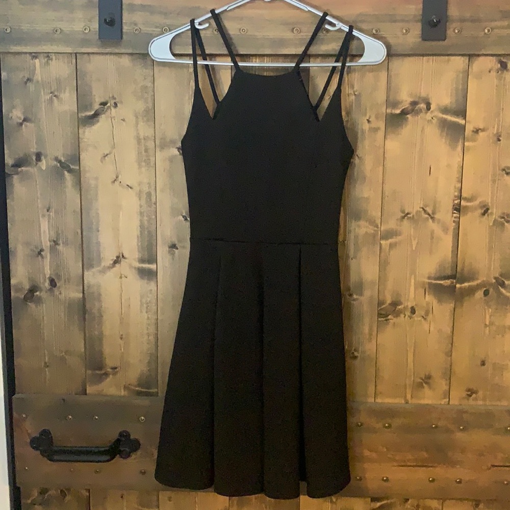 Black short dress